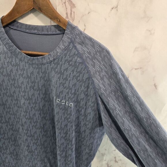 Tesla Shirt Mens XL Blue Long Sleeve Breathable Active Performance Whicking - Picture 8 of 9